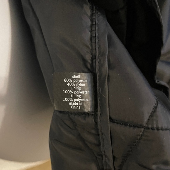 Lane Bryant Black Quilted Puffer Coat 14/16 1x - Picture 4 of 5